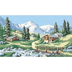 Canevas Margot Les chalets d'été