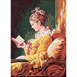 Canevas Margot Jeune fille lisant
