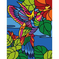 Canevas Margot Martin pêcheur mulitcolore