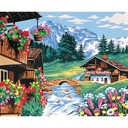 Canevas Margot Le torrent des chalets