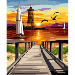 Canevas Margot Chaleureux coucher de soleil