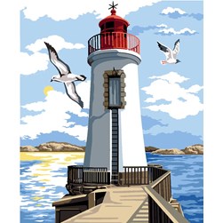 Canevas Margot Phare par temps calme