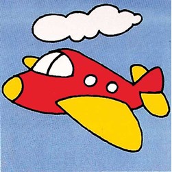 kit Canevas - Gros trous Margot L'avion des nuages