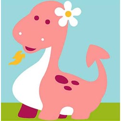 kit Canevas - Gros trous Margot Dragon rose