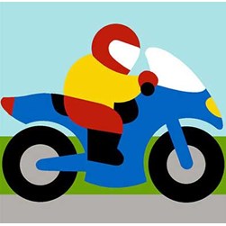 kit Canevas - Gros trous Margot Le motard