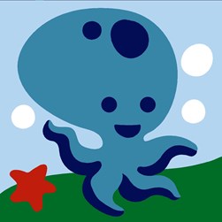 kit Canevas - Gros trous Margot Timeo la pieuvre