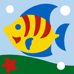 kit Canevas - Gros trous Margot Hector le poisson