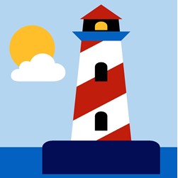 kit Canevas - Gros trous Margot Phare rayé