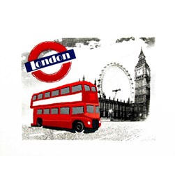 Kit broderie Traditionnelle Duftin Bus anglais et big ben