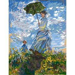 Canevas Margot Femme à l'ombrelle - Monet