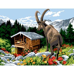 Canevas Margot Le bouquetin des Alpes