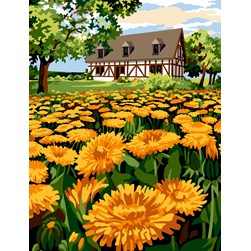 Canevas Margot Le grand champ de pissenlits