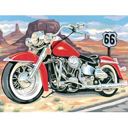 Canevas Margot Harley de la route 66