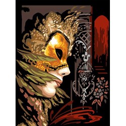 Canevas Margot Le masque en or de Venise