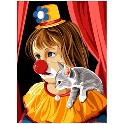 Canevas Margot Je fais le clown aussi