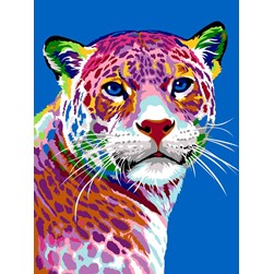 Canevas Margot Jaguar en couleur
