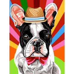 Canevas Margot Chien anglais