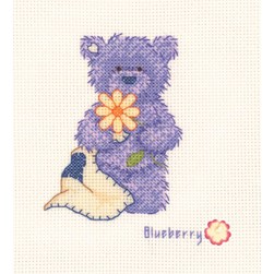 kit Point de croix Popcorn Myrtille et la fleur