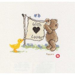 kit Point de croix Popcorn La lessive de Popcorn