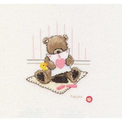 kit Point de croix Popcorn La lettre de Popcorn