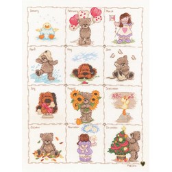 kit Point de croix Popcorn Le calendrier de Popcorn