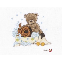 kit Point de croix Popcorn Le bain moussant de Popcorn