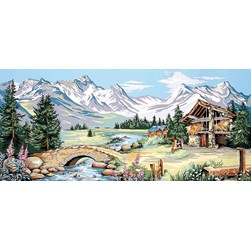 Canevas Margot La douce vallée