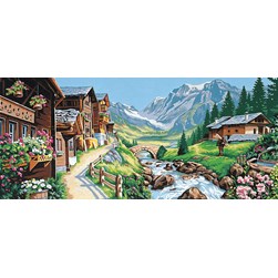 Canevas Margot Un paysage des Alpes