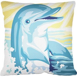 Coussin au demi point SEG Dauphin joueur