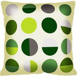 Coussin au demi point SEG Géométrie nature