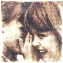 kit Point de croix Vervaco Les joies de l'enfance - aida blanche