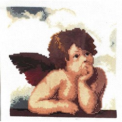 kit Point de croix Vervaco L'angelot patiente