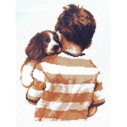 kit Point de croix Vervaco Mon petit chiot à moi