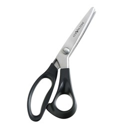 Ciseaux cranteur professionnel avec manche plastiq