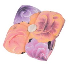 Coussin porte épingles aux roses