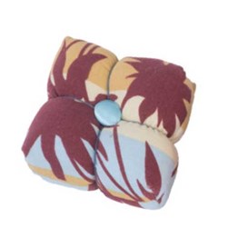 Coussin porte épingles feuillage