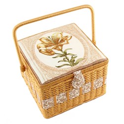 Boites à Couture en tissu RTO herbier jaune