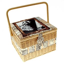 Boites à Couture en tissu RTO belle époque en osier