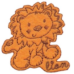 Motif thermocollant Milward Lion orange