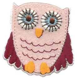 Motif thermocollant Milward Hibou Rose