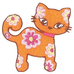 Motif thermocollant Milward Chat floral orange