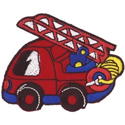 Motif thermocollant Milward La camion des pompiers
