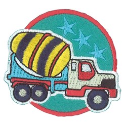 Motif thermocollant Milward Bétonneuse jaune