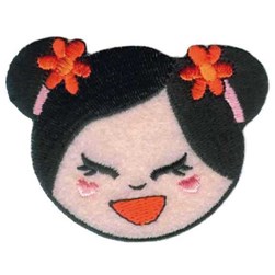 Motif thermocollant Milward Japonaise souriante