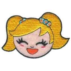 Motif thermocollant Milward Blondinette aux couettes