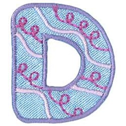 Motif thermocollant Milward La lettre D