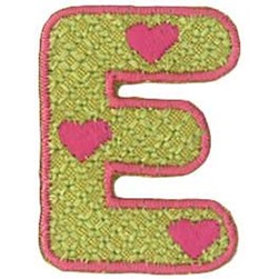 Motif thermocollant Milward La lettre E