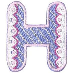 Motif thermocollant Milward La lettre H