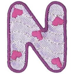 Motif thermocollant Milward La lettre N