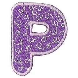 Motif thermocollant Milward La lettre P